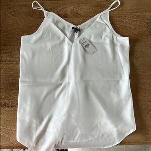 Express White Asymmetrical Camisole Top